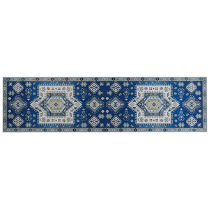 BELIANI Vloerkleed blauw 80 x 300 cm PARVAKALDI