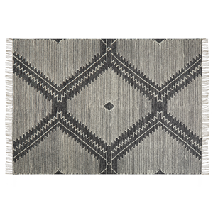 BELIANI Vloerkleed zwart/wit 160 x 230 cm ARBAA