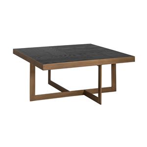 Richmond Interiors Richmond Salontafel Cambon Eiken, 90 x 90cm - Zwart