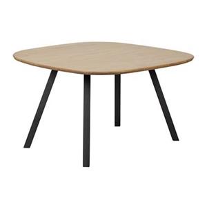 Woood Tablo Tafel met Vierkante poot - Eiken/Metaal - 75x130x130