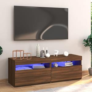 VidaXL Tv-meubel Met LED-verlichting 120x35x40 Cm Bruineikenkleurig