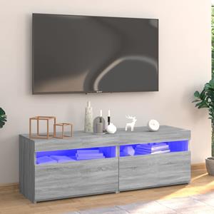 VidaXL Tv-meubel Met LED-verlichting 120x35x40 Cm Grijs Sonoma Eiken
