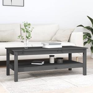 VidaXL Salontafel 110x50x40 cm massief grenenhout grijs