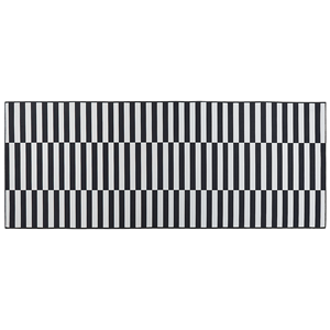 BELIANI Vloerkleed zwart/wit 80 x 200 cm PACODE