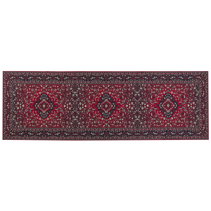 BELIANI Loper Vloerkleed 80 x 240 cm Rood VADKADAM