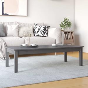 VidaXL Salontafel 110x50x30 cm massief grenenhout grijs