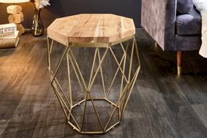 Invicta Interior Salontafel Diamond 50x50cm Massief Acacia Hout - 41855