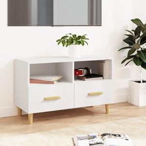 vidaXL TV-Schrank Weiß 80x36x50 cm Holzwerkstoff 