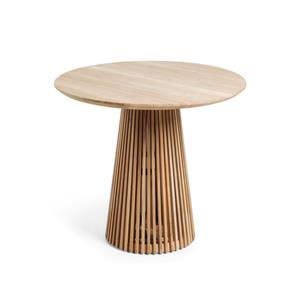 Kave Home Ronde Eettafel Jeanette Teakhout, 90cm - Naturel