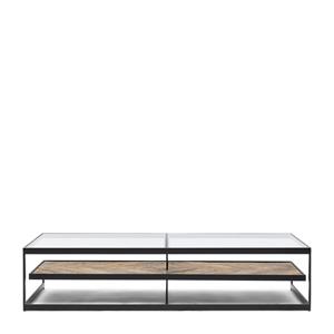 Rivièra Maison Salontafel Graydon Essenhout en Glas, 180 x 80cm - Black