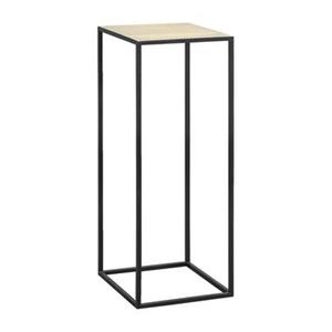 Leen Bakker Plantentafel Hugo - zwart/goudkleur - 79x30x30 cm