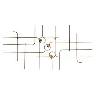 BePureHome Symphony wanddeco metaal antique brass