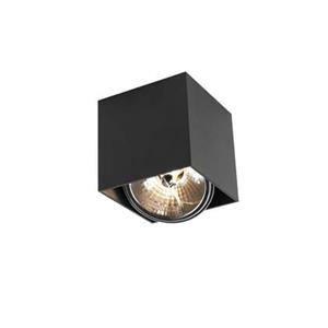 QAZQA Design-Spot schwarzes Quadrat - Box