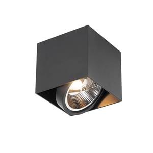 QAZQA Design-Spot schwarzes Quadrat AR111 - Box
