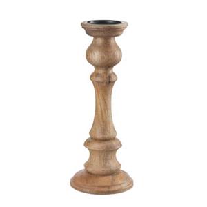Dulaire Kandelaar Hout Groot Bruin Landelijk 40 cm