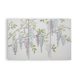 Laura Ashley Canvas met Borduurwerk - Wisteria Garden - 60x90cm