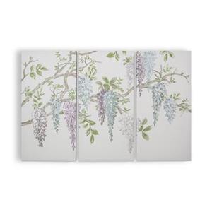 Laura Ashley - Canvas Met Borduurwerk - Wisteria Garden - 60x90cm