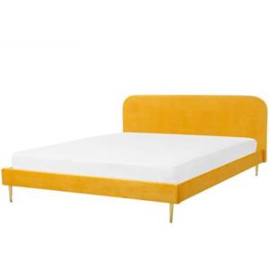 Beliani FLAYAT Bed geel 180x200