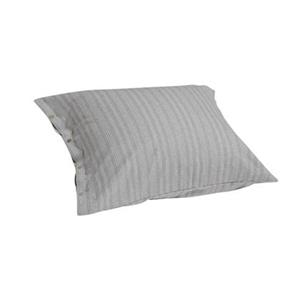 Yumeko kussensloop velvet flanel grey/white stripe 60x70