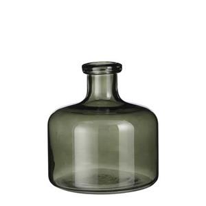 Mica Decorations Regal Glazen Fles - H21,5 x Ø20 cm - Groen