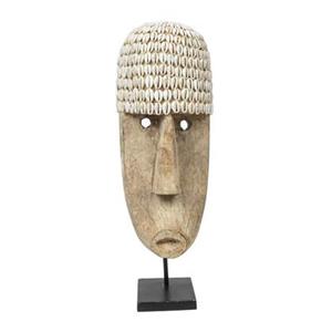 Bazar Bizar Het Cowrie Masker on Stand - Large