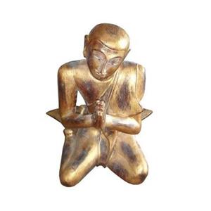 Fine Asianliving Thaise Biddende Monnik Hout