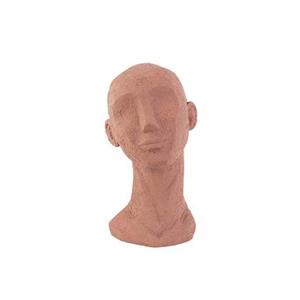 Light & Living pt, - Ornament Face Art - Terracotta Oranje - Large - 17,5x15,5x28,4cm