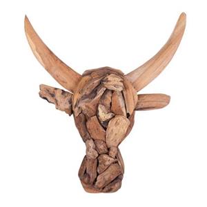 Beliani BULL HEAD Wanddecoratie