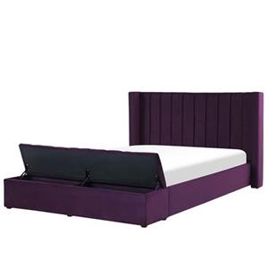 Beliani NOYERS Bed paars 160x200