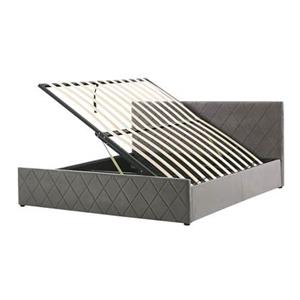 Beliani ROCHEFORT Bed grijs 180x200