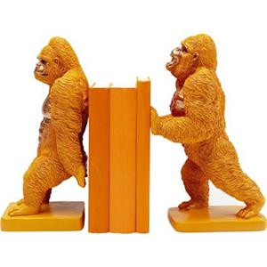 Kare Design Boekensteun Gorilla Orange (set van 2)