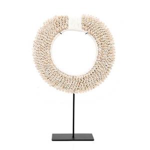 Bazar Bizar The papua shell disc on stand white m