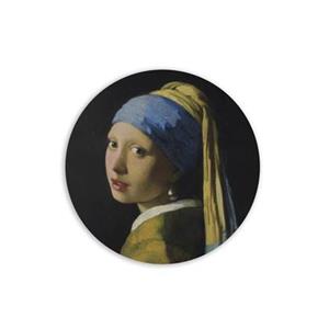 Art For the Home Canvas Rond - Het Meisje met de Parel - 70 diameter