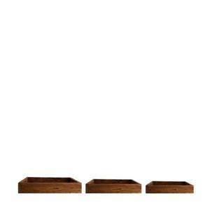 Dijk Natural Collections Dienblad gerecycled hout-Naturel-37,5x38,5x5