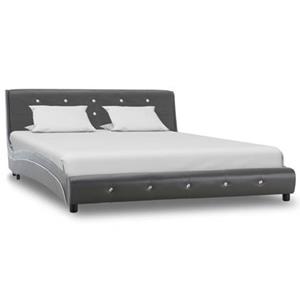 VidaXL Bedframe kunstleer grijs 140x200 cm