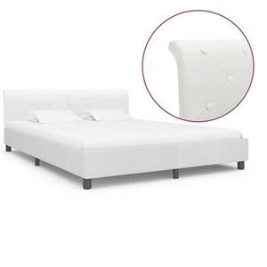 VidaXL Bedframe kunstleer wit 160x200 cm
