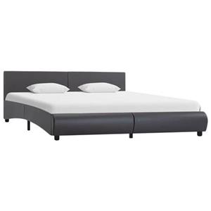 VidaXL Bedframe kunstleer grijs 180x200 cm