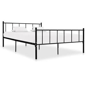 VidaXL Bedframe metaal zwart 180x200 cm