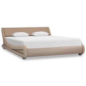 VidaXL Bedframe kunstleer cappuccino 120x200 cm