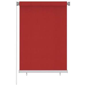 vidaXL Außenrollo 100x140 cm Rot HDPE 