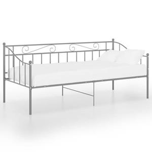VidaXL Slaapbankframe metaal grijs 90x200 cm