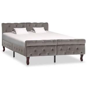 VidaXL Bedframe fluweel grijs 120x200 cm