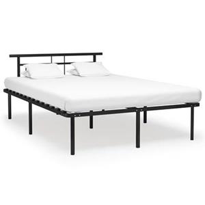 VidaXL Bedframe metaal zwart 140x200 cm