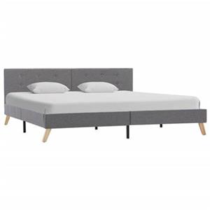VidaXL Bedframe stof lichtgrijs 180x200 cm