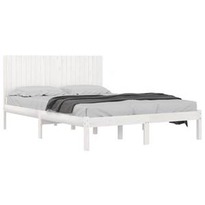VidaXL Bedframe massief grenenhout wit 200x200 cm