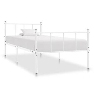 VidaXL Bedframe metaal wit 90x200 cm