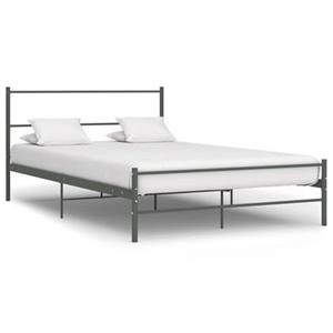 VidaXL Bedframe metaal grijs 160x200 cm