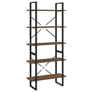 VidaXL Boekenkast 80x30x175 cm bewerkt hout bruineiken