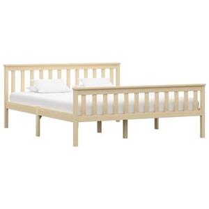 VidaXL Bedframe massief grenenhout lichthoutkleurig 180x200 cm