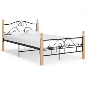 VidaXL Bedframe metaal zwart 120x200 cm